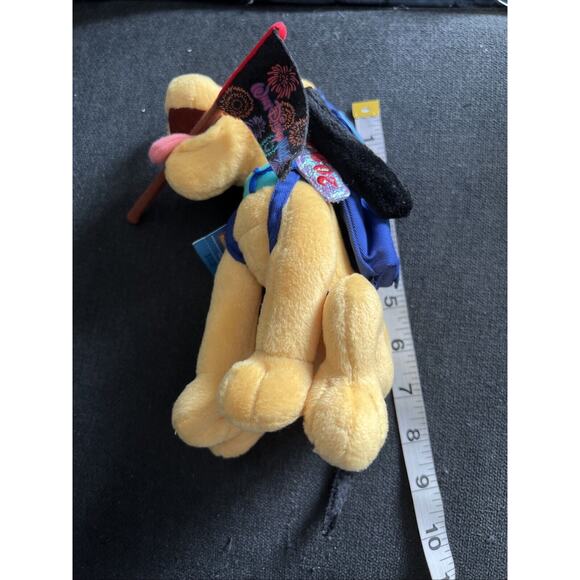 NWT Walt Disney World TOURIST PARK HOPPER PLUTO DOG 8" Plush Stuffed TOY 2004 - Picture 6 of 6